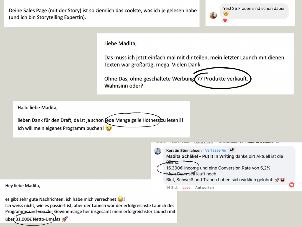 Feedback zum Salespage Makeover