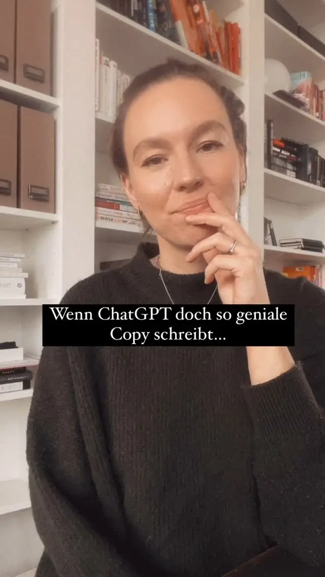 ChatGPT ist ein Hammer-Tool, wenn … 

… du weißt, wie starkes Copywriting aussieht und klingt.  Wenn nicht, bist du im besten Fall ausgeliefert und im schlimmsten Fall nimmst du einen Vorschlag, der dich als LETZTE statt als erste Wahl in den Köpfen deiner Lieblingskundinnen verankert. 

Lass mich dir mal ein Beispiel zeigen… 

Ich habe ChatGPT gebeten, mir eine Headline für eines meiner Angebote zu schreiben und das hier sind die ersten 3 Ergebnisse. 

👉🏼 “So schreibst du eine Salespage, die deinen Zahlungsanbieter in Überstunden schickt“

👉🏼 “Wie du eine Salespage schreibst, die mehr Umsatz bringt, als du je erwartet hast“

👉🏼 “Die Salespage, die deinen Zahlungsanbieter zum Dauerfeuer anregt“

Ehm. 

Does that even make sense? 😂

Und dann ein paar Versuche später kam das hier: 

„Mit dieser Salespage wird dein Zahlungsanbieter bald für DICH arbeiten“

Uhh. Etwas provokant. Prise Humor. Könnte was sein. 

Das ist genau mein Punkt. Solange du in der Lage bist, dir die Vorschläge durchzulesen und dir das rauszupicken, was stark ist, bist du safe. 

Bist du nicht in der Lage, die lahmen, ausgelutschten Phrasen von den Nuggets zu unterscheiden, wird dir ChatGPT nicht helfen, bessere Copy zu schreiben. 

Falls du da Hilfe brauchst, lad dir meinen Salespage Guide herunter. Nach 5 Minuten Lesezeit weißt du, wie du deine Salespage aufbauen musst, damit sie zuverlässiger verkauft.

Kommentiere einfach GUIDE und ich schicke dir den Link. ❤️